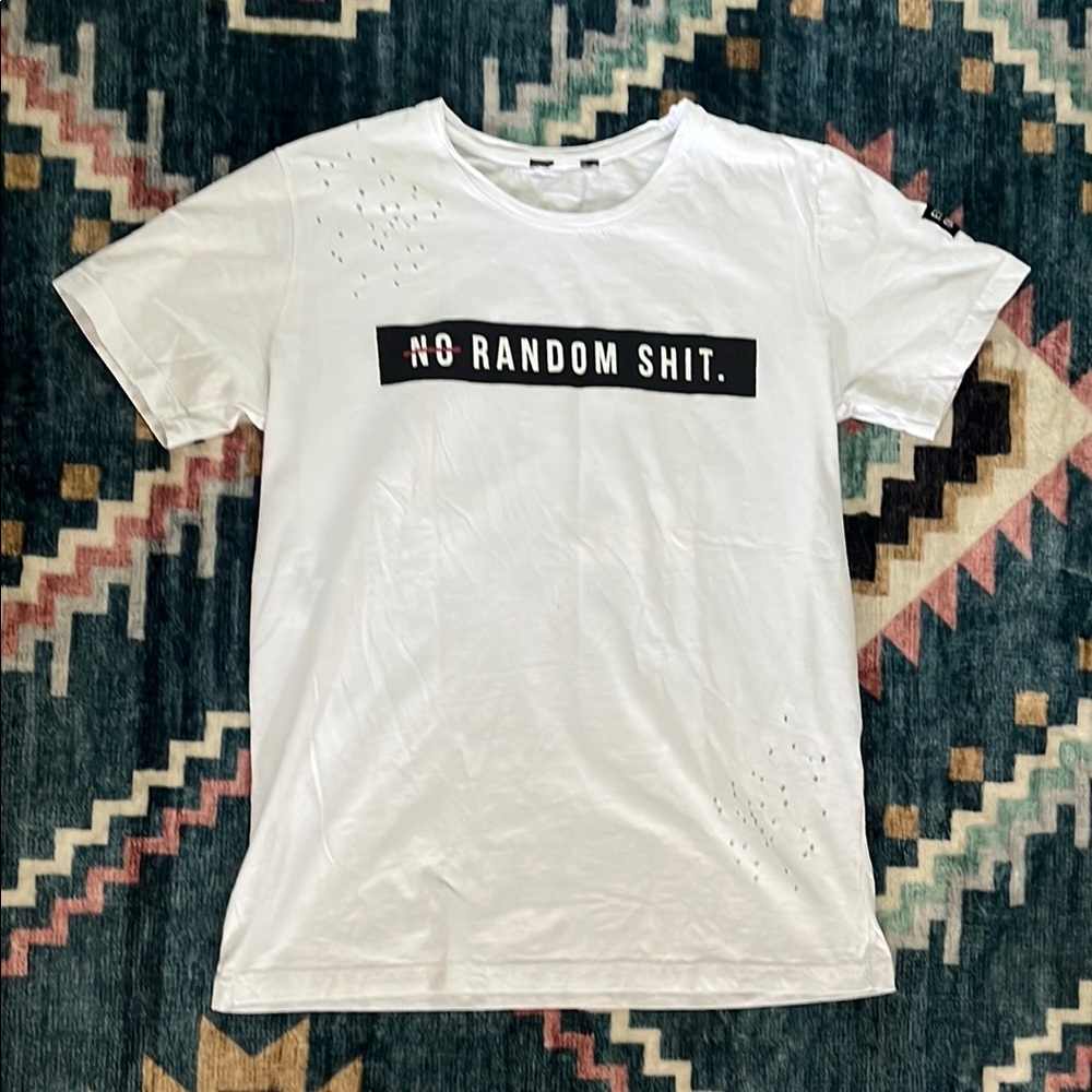 Black and White Short Sleeve Tees Classic Cotton Crew Neck